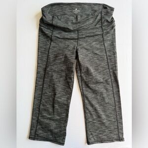 Athleta Charcoal Heather Capri Leggings